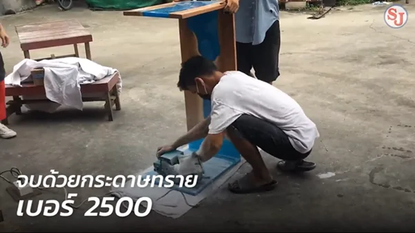 วิธีทำงานโต๊ไม้ Epoxy Resin