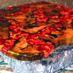 เรซิ่นผสานไม้ ราคาเท่าไร? แนะนำวิธีทำโต๊ะเรซิ่นผสานไม้ 7 3.โต๊ะอีพ็อกซี่ลาวา