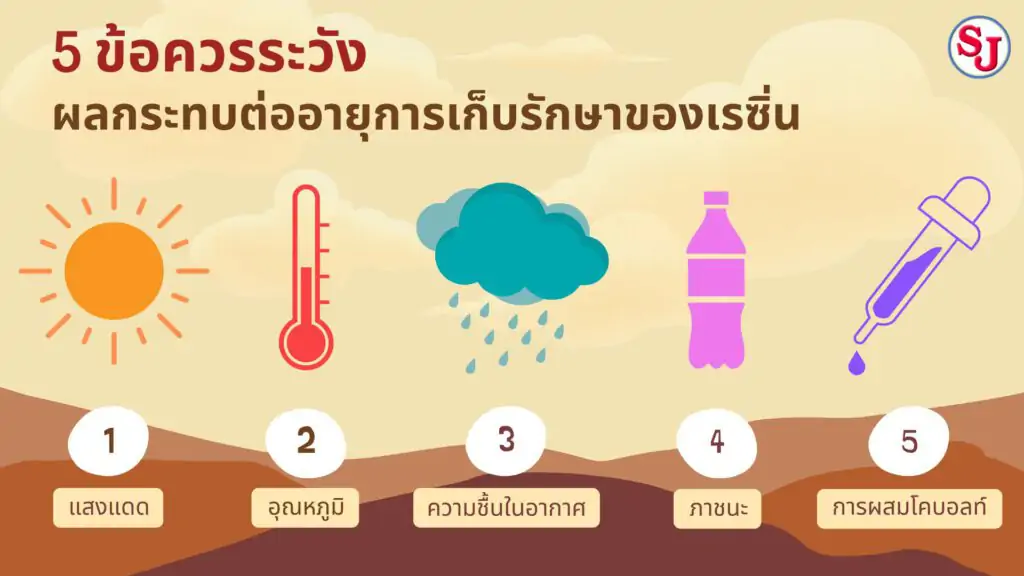5 ข้อควรระวัง ผลกระทบต่ออายุการเก็บรักษาเรซิ่น