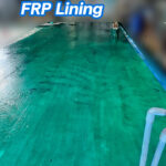 คลือบบ่อกันสารเคมี FRP Lining