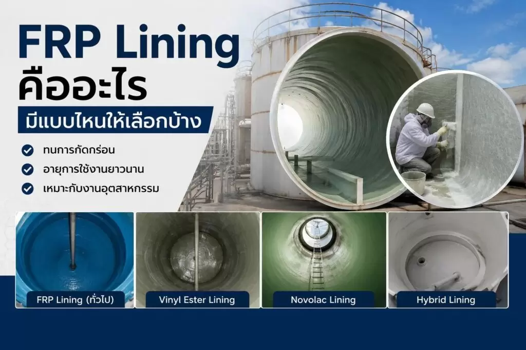 FRP Lining คืออะไร มีแบบไหนให้เลือกบ้าง